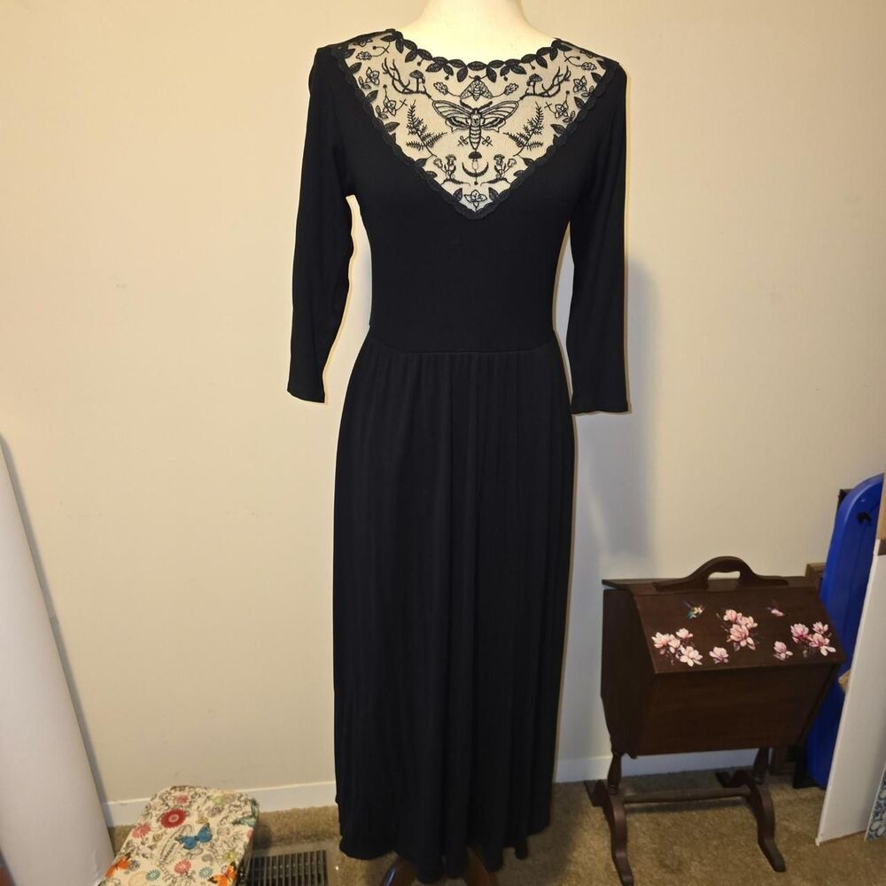 Midnight Hour Dark Delights Black maxi dress